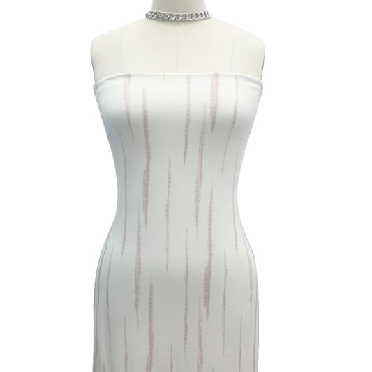 P-2463-668-IVORY-ROSE - PRINTED DTY 92% POLY 8% SPANDEX DTY DOUBLE SIDED BRUSH