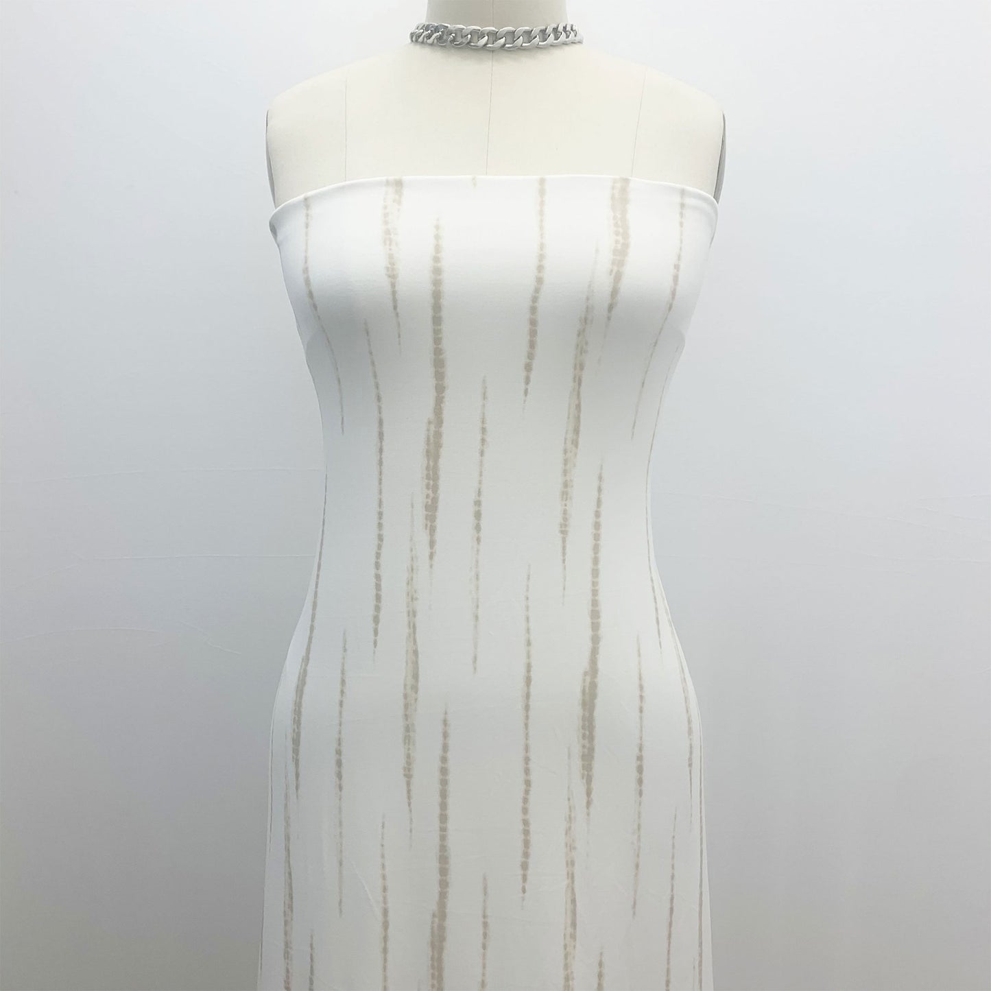 P-2463-668-IVORY-SAND - PRINTED DTY 92% POLY 8% SPANDEX DTY DOUBLE SIDED BRUSH