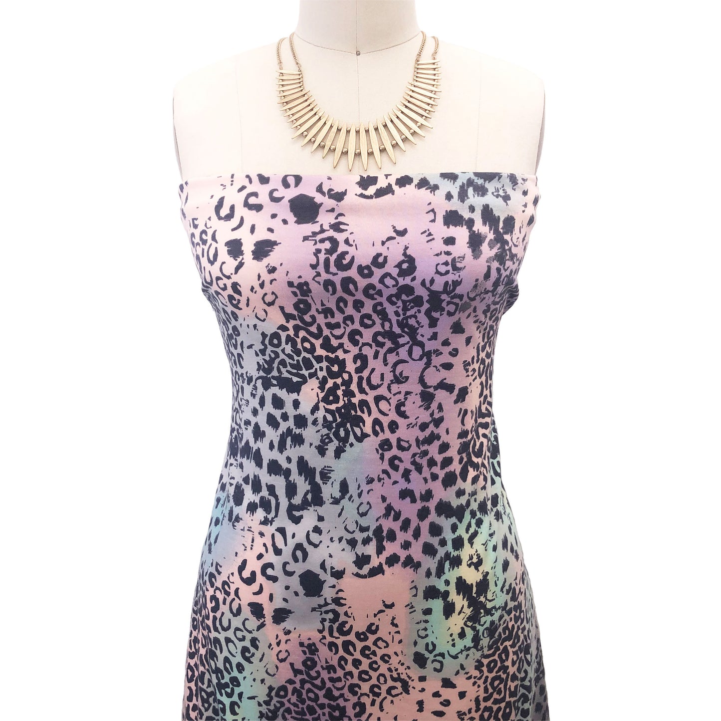 P-2465-506-SILVER-PEACH-PRINTED FRENCH TERRY 63%POLY 33%RAYON 4% SPANDEX