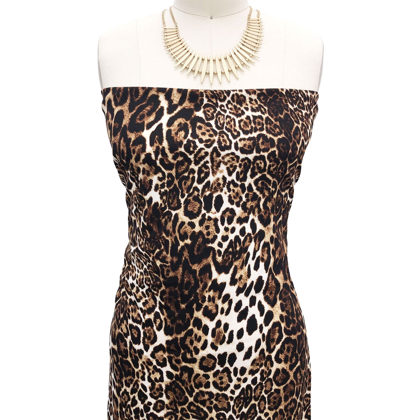 P-2501-702-IVORY-CHOCO-BROWN - PRINTED SCUBA CREPE 97% POLY 3% SPANDEX