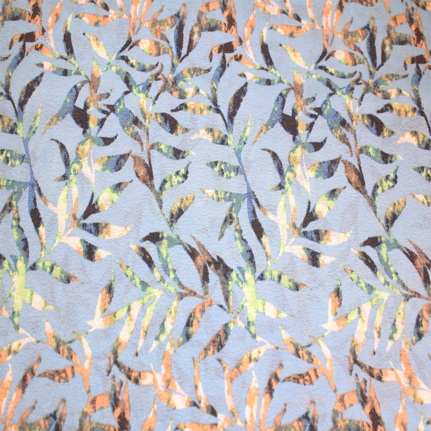 P-2524-754-BLUE-METAL - PRINTED POLY MOROCCAN 100% POLY