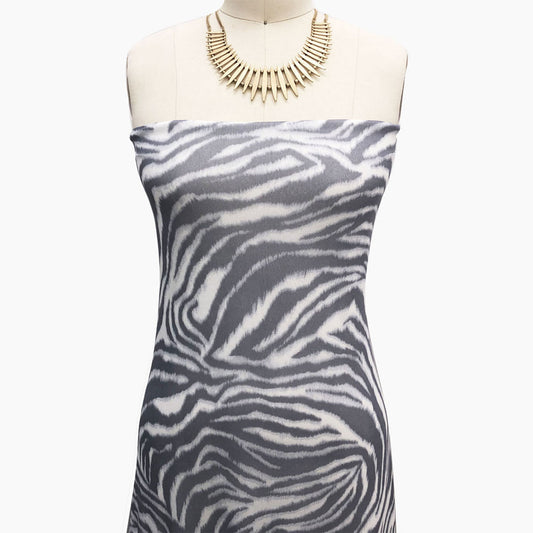 P-2542-453-OFF-WHITE-GREY - PRINTED POLY POWER MESH 92%POLY 8%SPANDEX