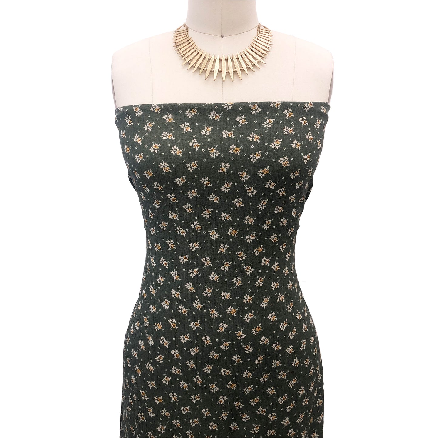 P-2558-636-ANTIQUE-PINE-OAK-BUFF - PRINTED CREPON 100% RAYON CREPON