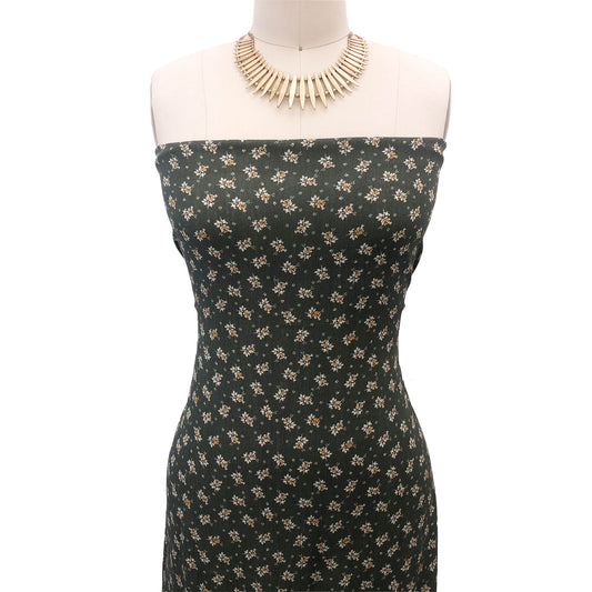 P-2558-636-ANTIQUE-PINE-OAK-BUFF - PRINTED CREPON 100% RAYON CREPON