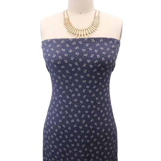 P-2559-636-GRISAILLE-OYSTER-GREY - PRINTED CREPON 100% RAYON CREPON