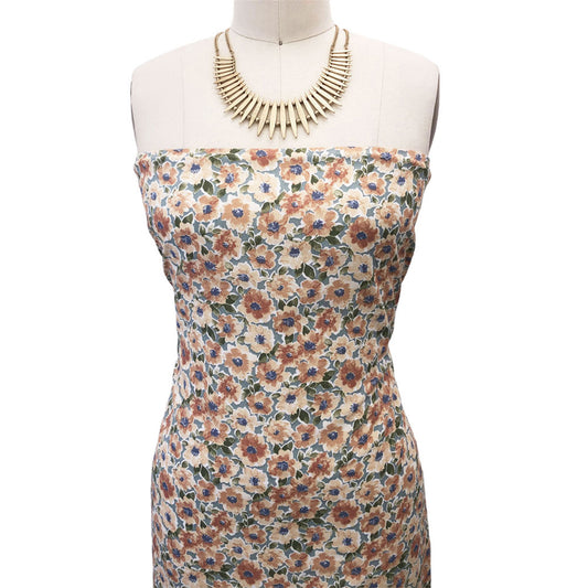 P-2576-754-SAGE-BANANA - PRINTED POLY MOROCCAN 100% POLY