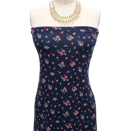 P-2577-668-NAVY-CRANBERY - PRINTED DTY 92% POLY 8% SPANDEX DTY DOUBLE SIDED BRUSH