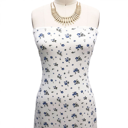 P-2577-668-OFF-WHITE-BLUE - PRINTED DTY 92% POLY 8% SPANDEX DTY DOUBLE SIDED BRUSH