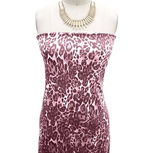 P-2586-764-MAUVE-PLUM - PRINTED POWER MAX 85% POLY 15% SPANDEX