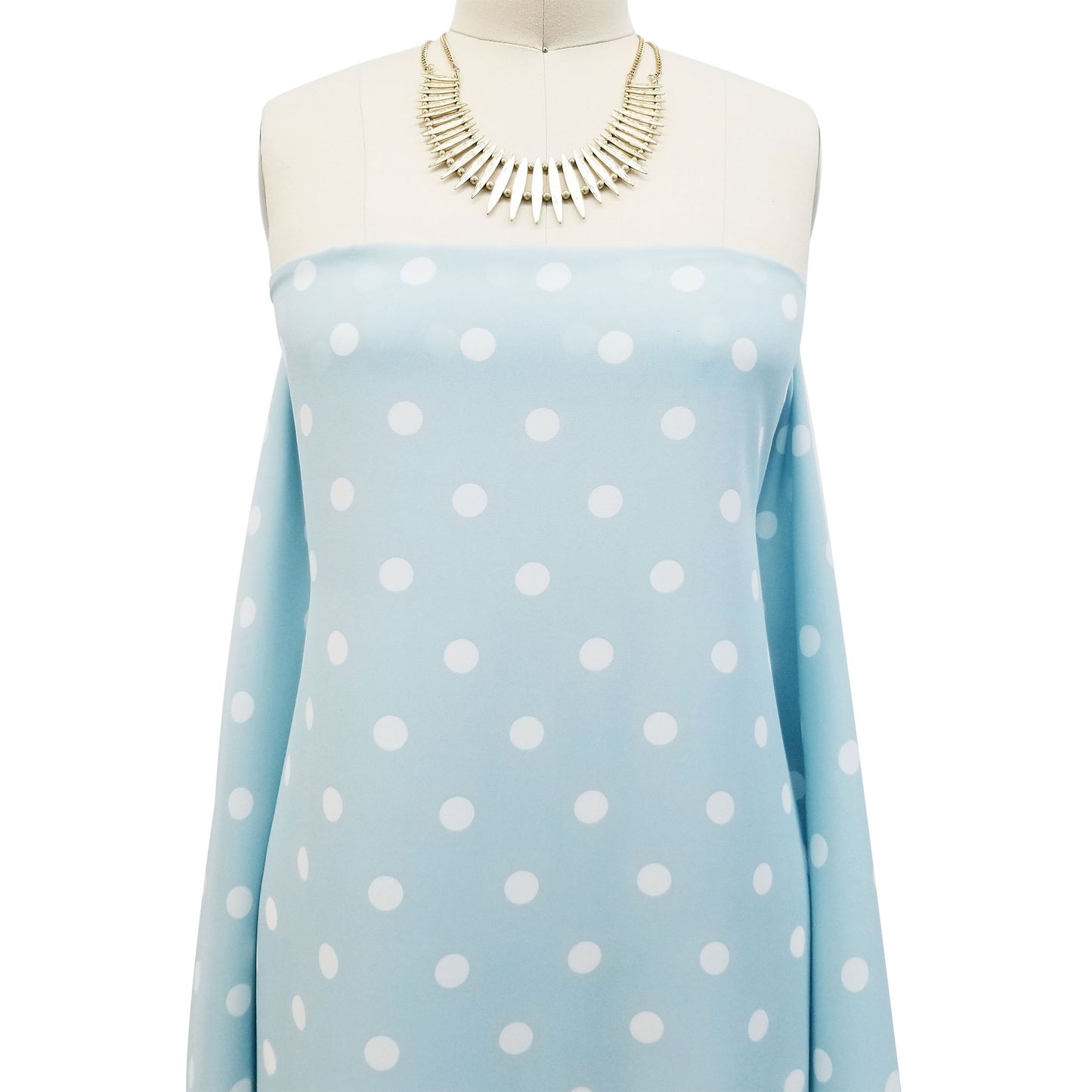 P-259-504-005-EGGSHELL-BLUE-OFFWHITE - PRINTED WOOL DOBBY 100% POLYESTER