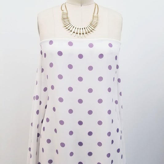 P-259-504-009-OFFWHITE-DUSTY-LILAC - PRINTED WOOL DOBBY 100% POLYESTER