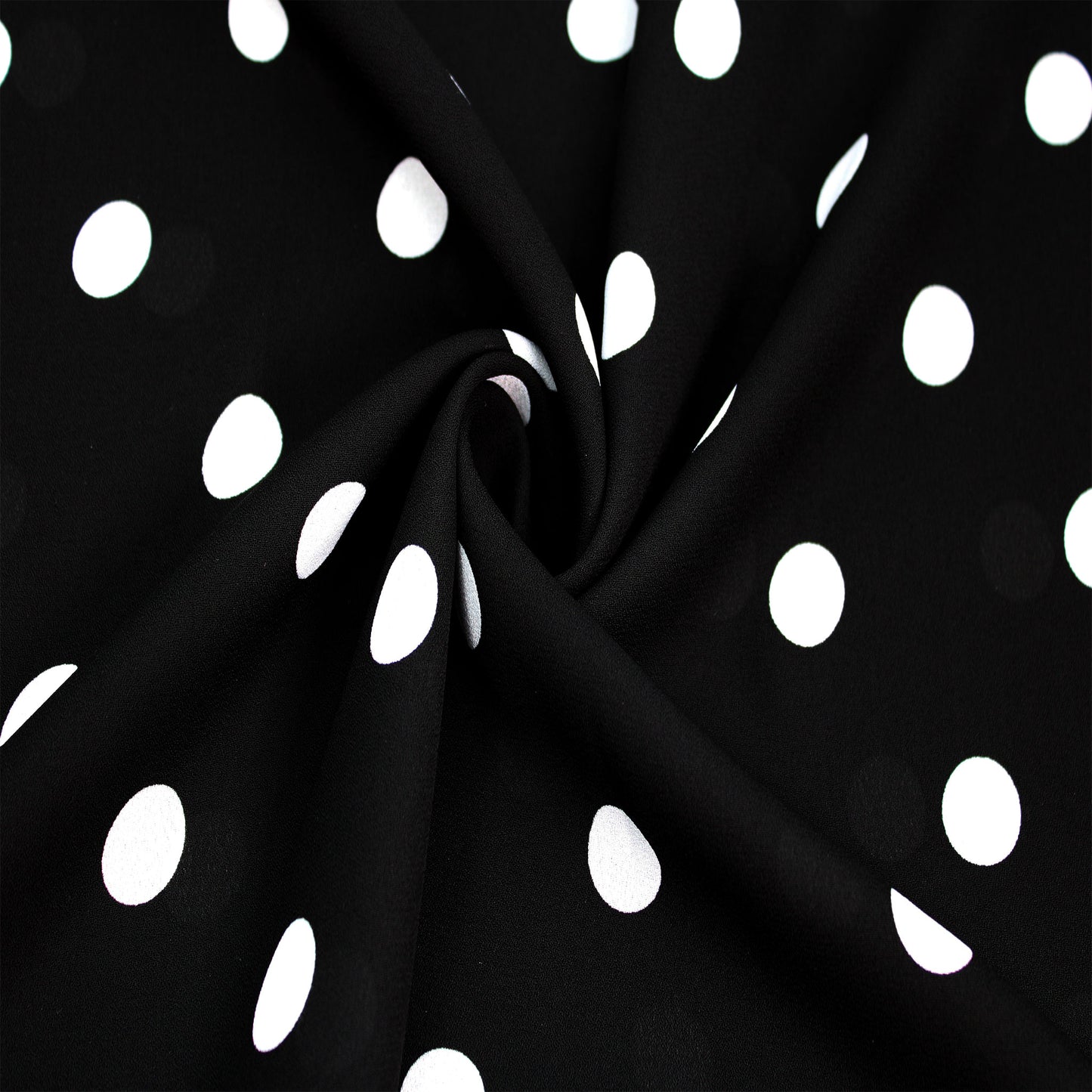 P-259-504-001-BLACK-OFFWHITE - PRINTED WOOL DOBBY 100% POLYESTER