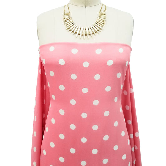 P-259-504-004-DUSTY-ROSE-OFFWHITE - PRINTED WOOL DOBBY 100% POLYESTER