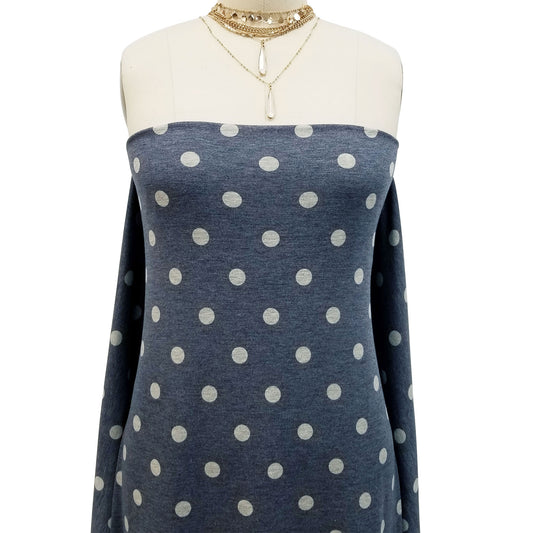 P-259-506-NAVY-HEATHERGREY-PRINTED FRENCH TERRY 63%POLY 33%RAYON 4% SPANDEX