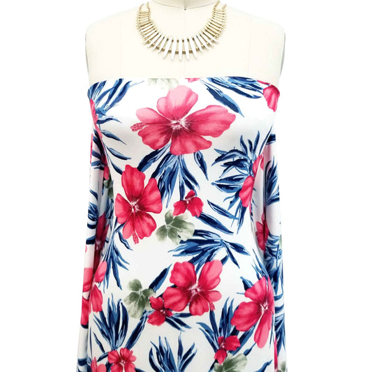 P-263-HVY-RSJ-OFFWHITE-GUAVA - PRINT RSJ 95% RAYON 5% SPANDEX JERSEY