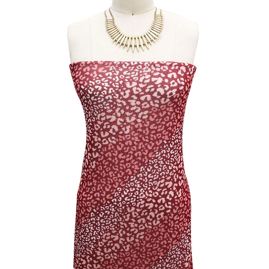 P-2640-453-RED-CORAL - PRINTED POLY POWER MESH 92%POLY 8%SPANDEX