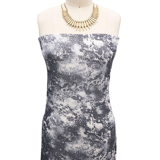 P-2661-453-OFF-WHITE-GREY - PRINTED POLY POWER MESH 92%POLY 8%SPANDEX