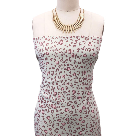 P-2672-754-MINT-PINK - PRINTED POLY MOROCCAN 100% POLY