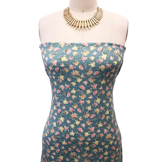 P-2723-668-ANGEL-BLUE-PEACH - PRINTED DTY 92% POLY 8% SPANDEX DTY DOUBLE SIDED BRUSH