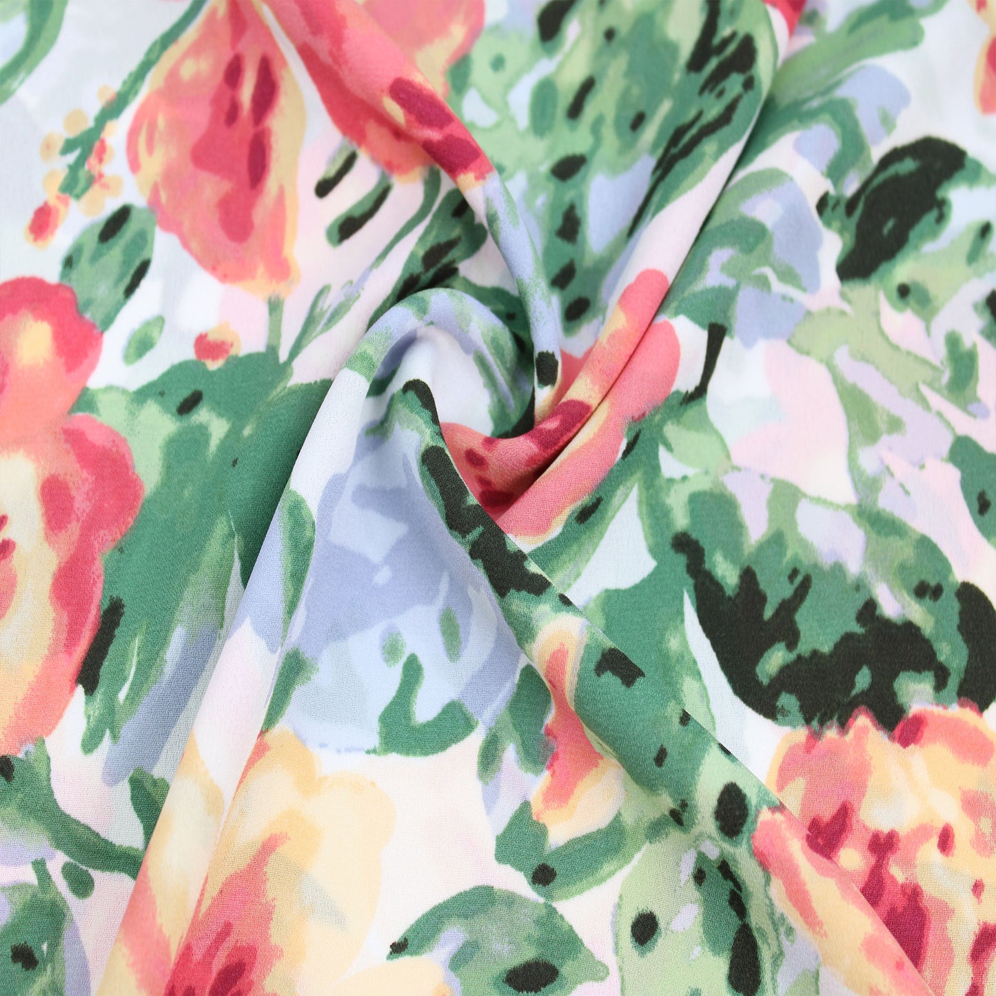 P-2724-504-OFFWHITE-PEACH - PRINTED WOOL DOBBY 100% POLYESTER