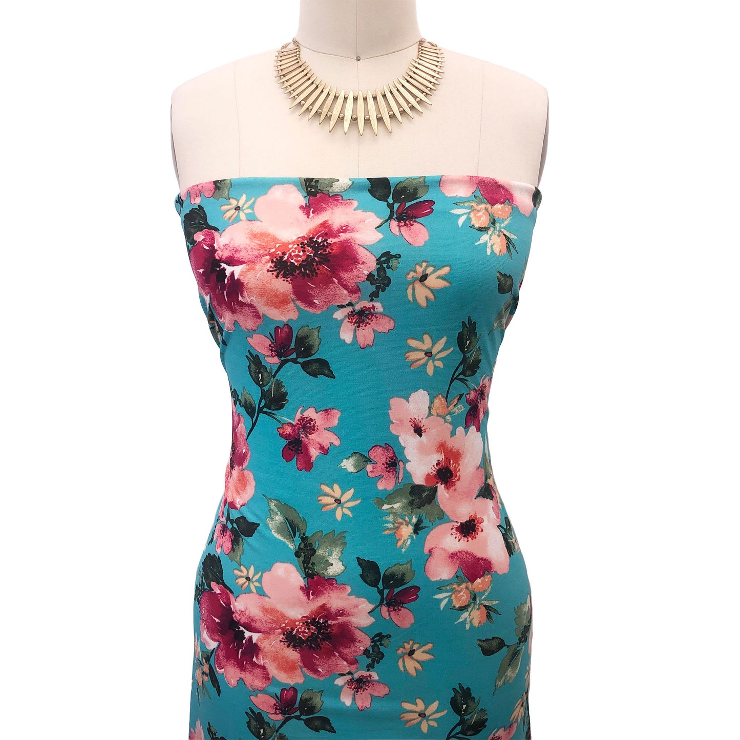 P-2770-450-AQUA-FUCHSIA - PRINTED ITY 96% POLY 4% SPANDEX