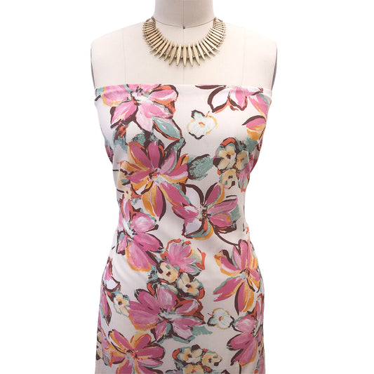 P-2774-754-PEARL-PINK - PRINTED POLY MOROCCAN 100% POLY