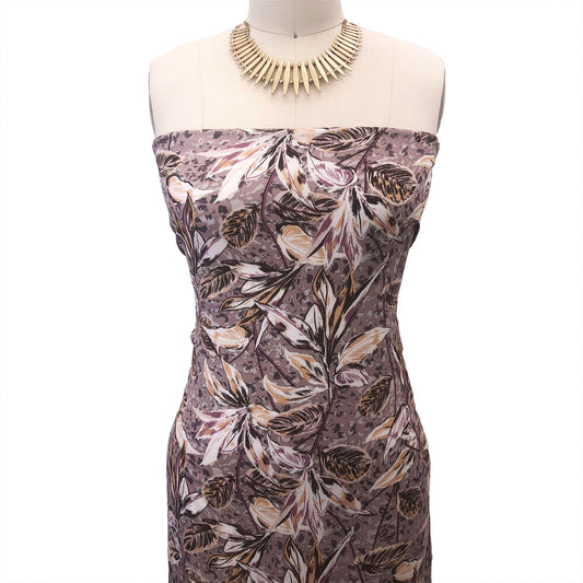 P-2788-636-TAUPE-MAUVE PRINTED CREPON 100% RAYON CREPON