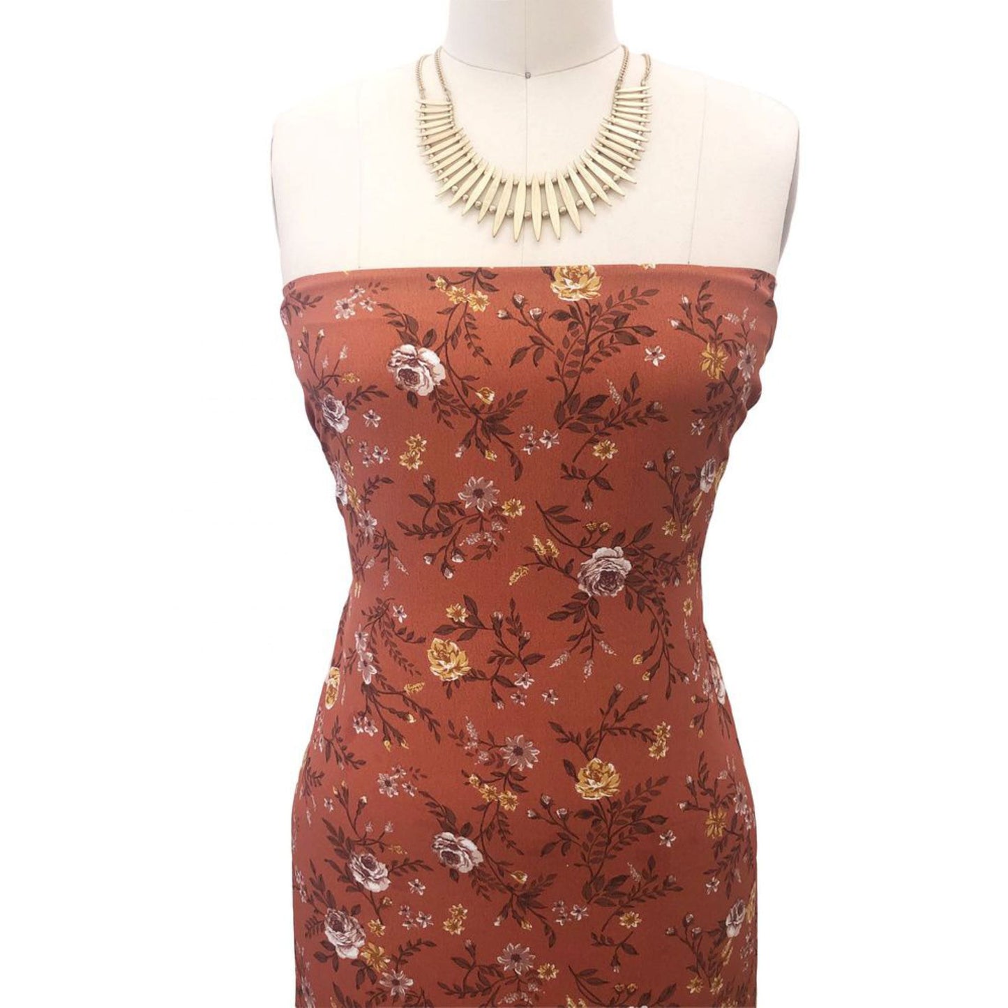 P-2799-754-CLAY-LATTE - PRINTED POLY MOROCCAN 100% POLY