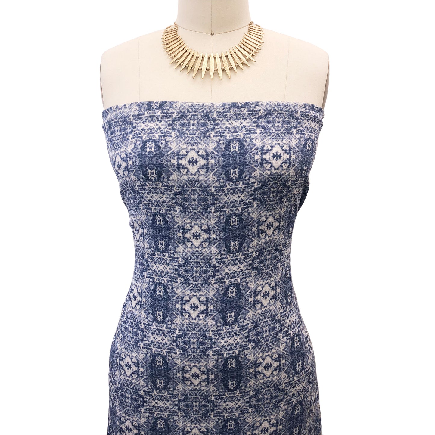 P-2837-636-DENIM-IVORY - PRINTED CREPON 100% RAYON CREPON