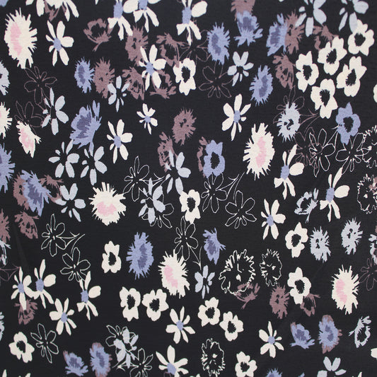 P-2840-754-BLUE-ZEN-BLUE - PRINTED POLY MOROCCAN 100% POLY