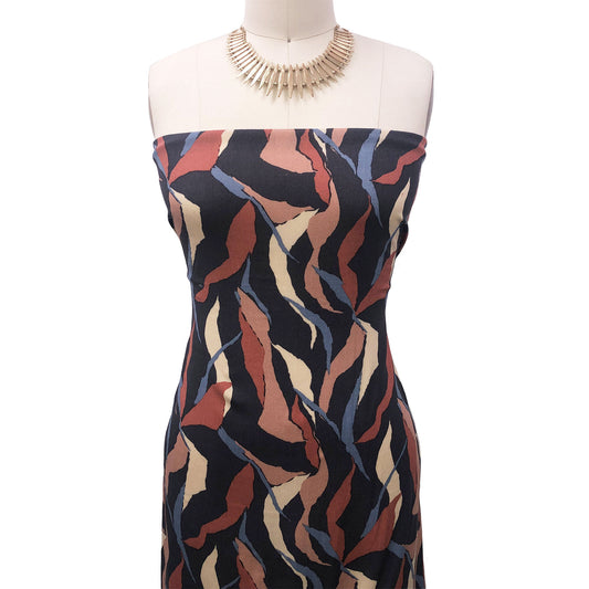 P-2864-636-IRON-CANYON-ROSE - PRINTED CREPON 100% RAYON CREPON