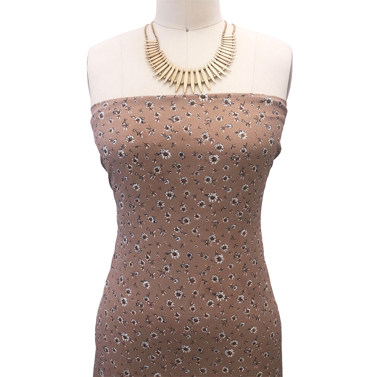 P-2876-754-TAUPE-MOCHA - PRINTED POLY MOROCCAN 100% POLY