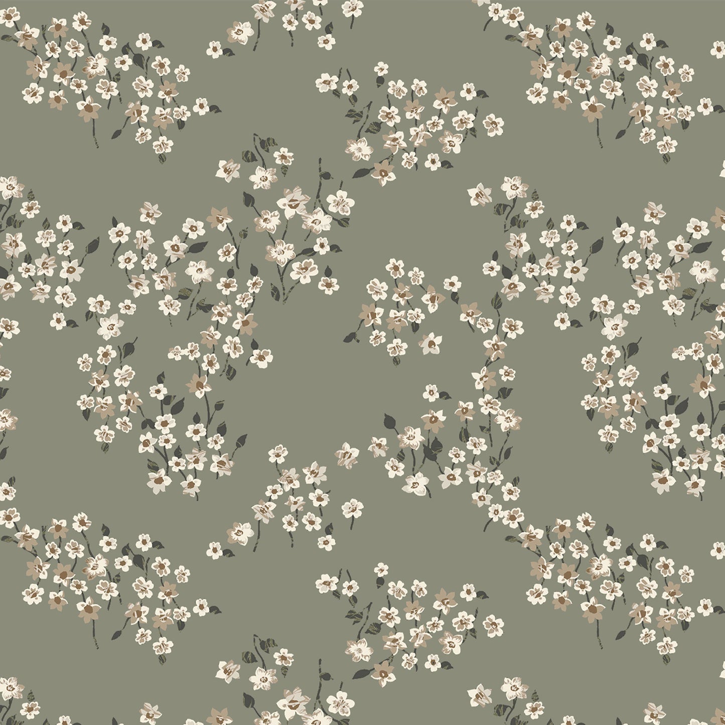 P-2889-636-SAGE-NEUTRAL PRINTED CREPON 100% RAYON CREPON