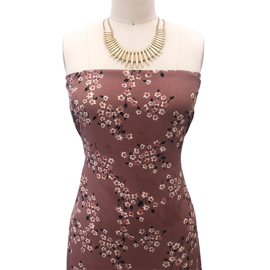 P-2889-754-COCOA-ROSE - PRINTED POLY MOROCCAN 100% POLY