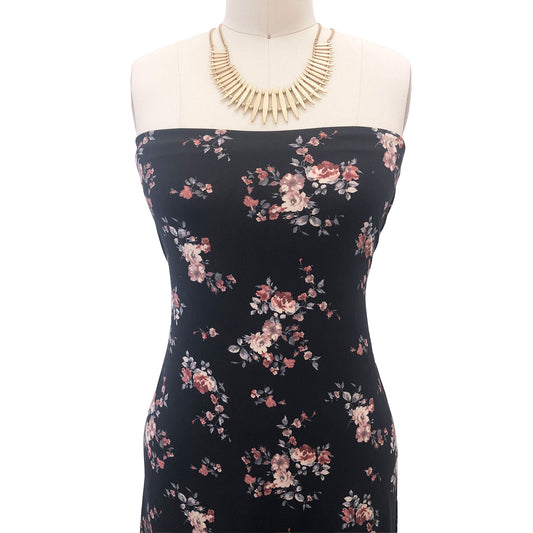 P-2935-668-BLACK-MAUVE - PRINTED DTY 92% POLY 8% SPANDEX DTY DOUBLE SIDED BRUSH