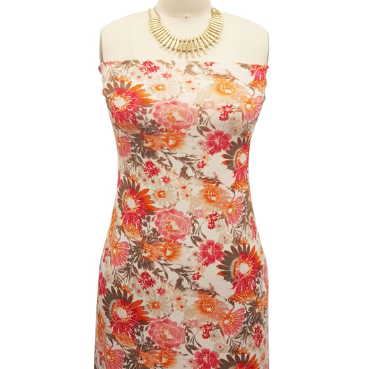 P-295-HVY-RSJ-OFFWHITE-CORAL - PRINT RSJ 95% RAYON 5% SPANDEX JERSEY