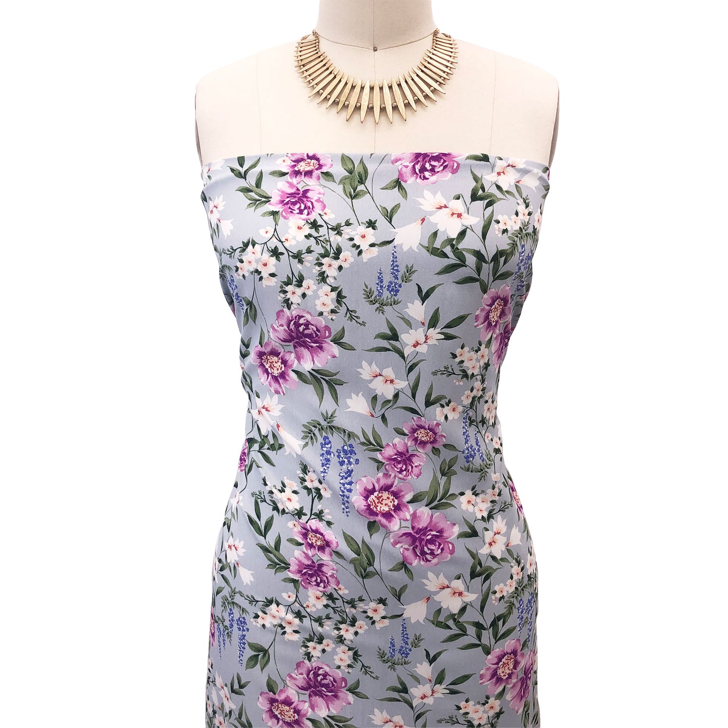 P-2984-754-PALE-BLUE-ORCHID - PRINTED POLY MOROCCAN 100% POLY