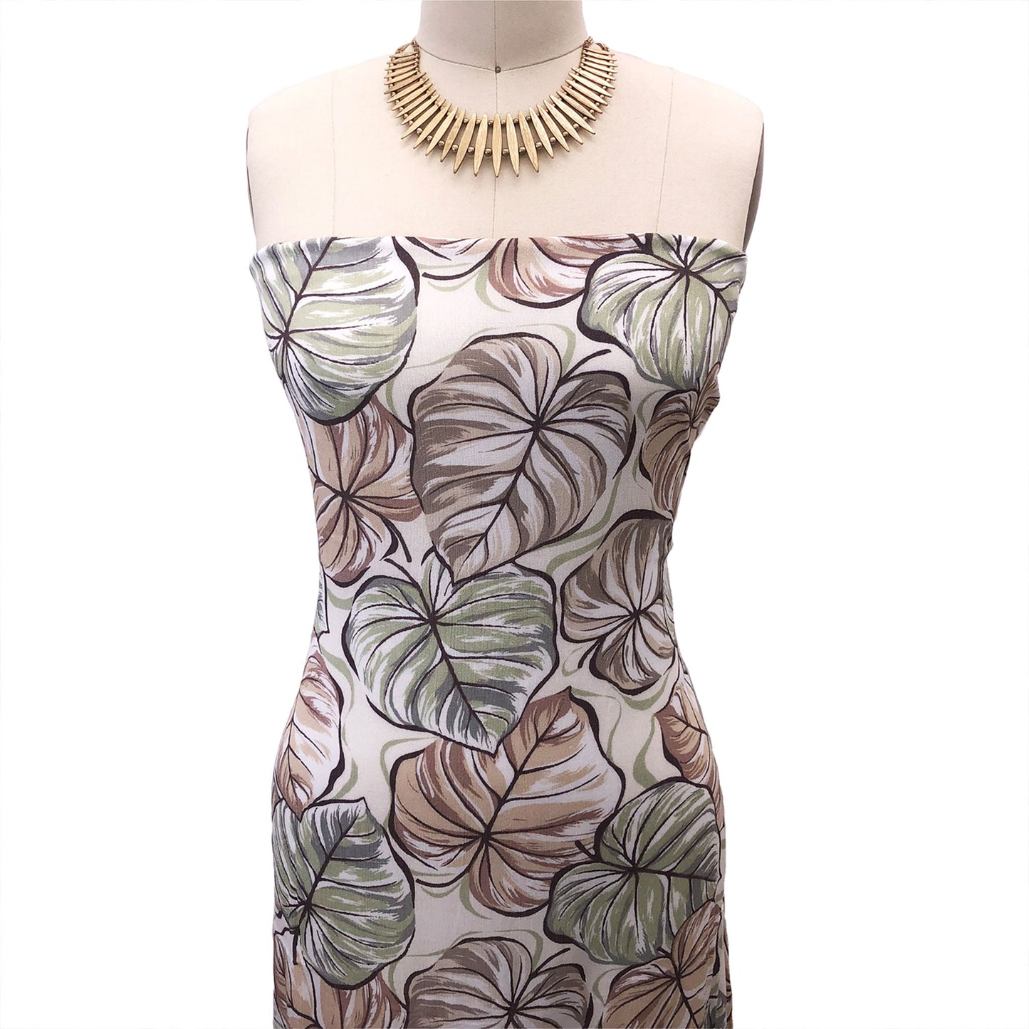 P-2989-636-ECRU-SEAFOAM - PRINTED CREPON 100% RAYON CREPON