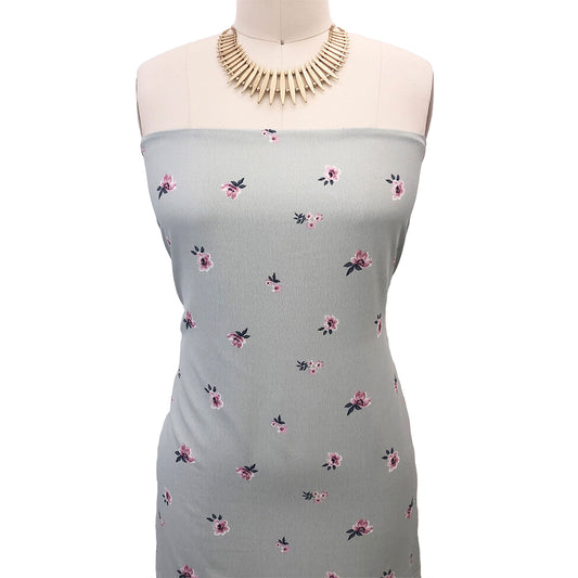 P-2995-754-MINT-LILAC - PRINTED POLY MOROCCAN 100% POLY