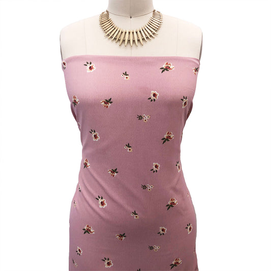 P-2995-754-PINK-PALE-YELLOW - PRINTED POLY MOROCCAN 100% POLY