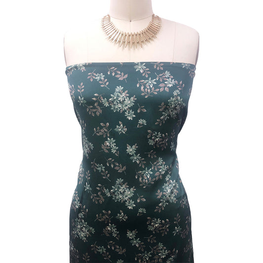 P-3000-456-JASPER-GREEN-SAGE - PRINTED STRETCH SATIN 100% POLY