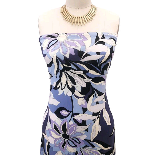 P-3004-800-COASTAL-BLUE-LAVENDER - PRINTED VENEZIA 92% POLY 8% SPANDEX