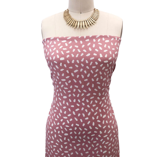 P-3012-754-DEEP-BLUSH-OFF-WHITE - PRINTED POLY MOROCCAN 100% POLY