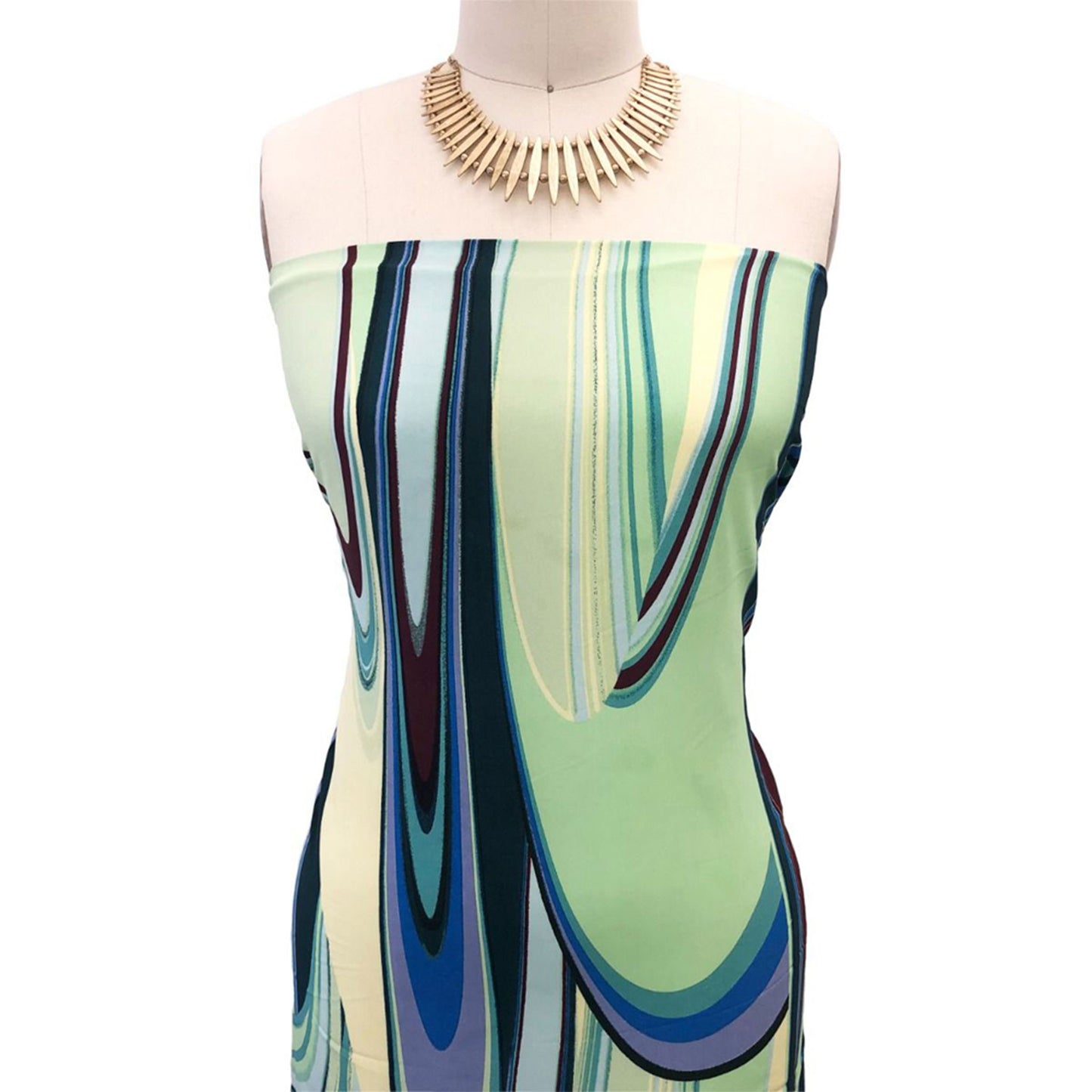 P-3019-754-PISTACHIO-HUNTER-GREEN - PRINTED POLY MOROCCAN 100% POLY