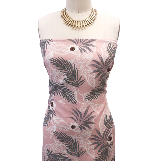 P-3033-754-BLUSH-STORMY-GREEN - PRINTED POLY MOROCCAN 100% POLY