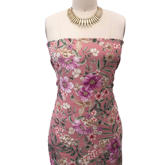 P-3059-754-DUSTY-PINK-MAGENTA - PRINTED POLY MOROCCAN 100% POLY