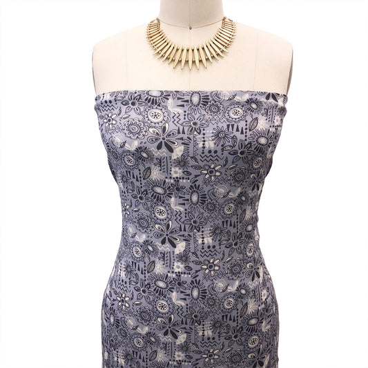 P-3069-636-BLUE-DENIM PRINTED CREPON 100% RAYON CREPON