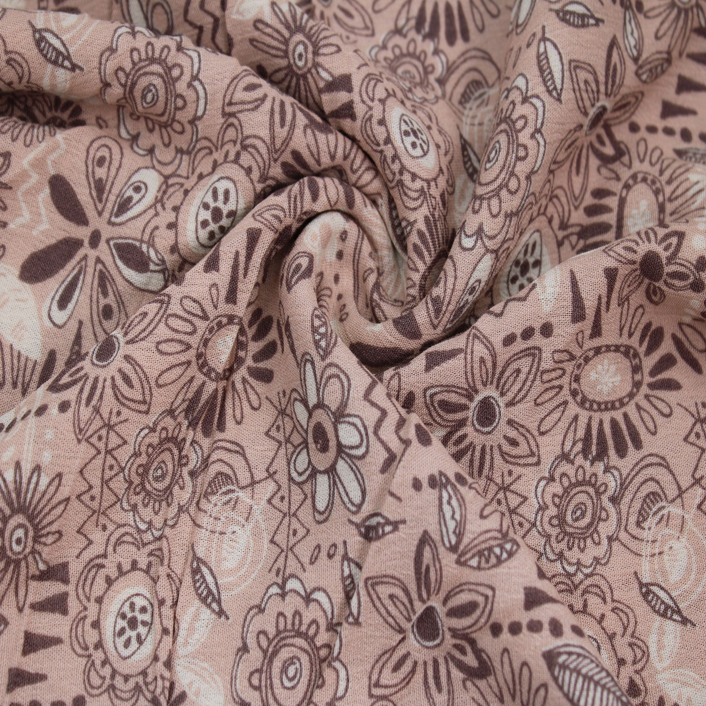 P-3069-636-LATTE-MOCHA PRINTED CREPON 100% RAYON CREPON
