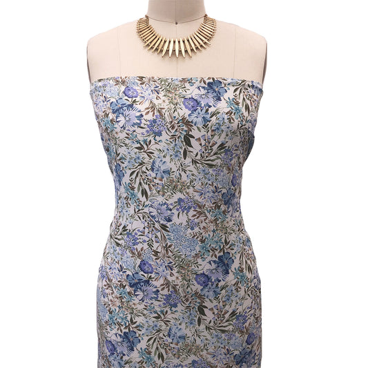 P-3070-754-IVORY-PERI - PRINTED POLY MOROCCAN 100% POLY