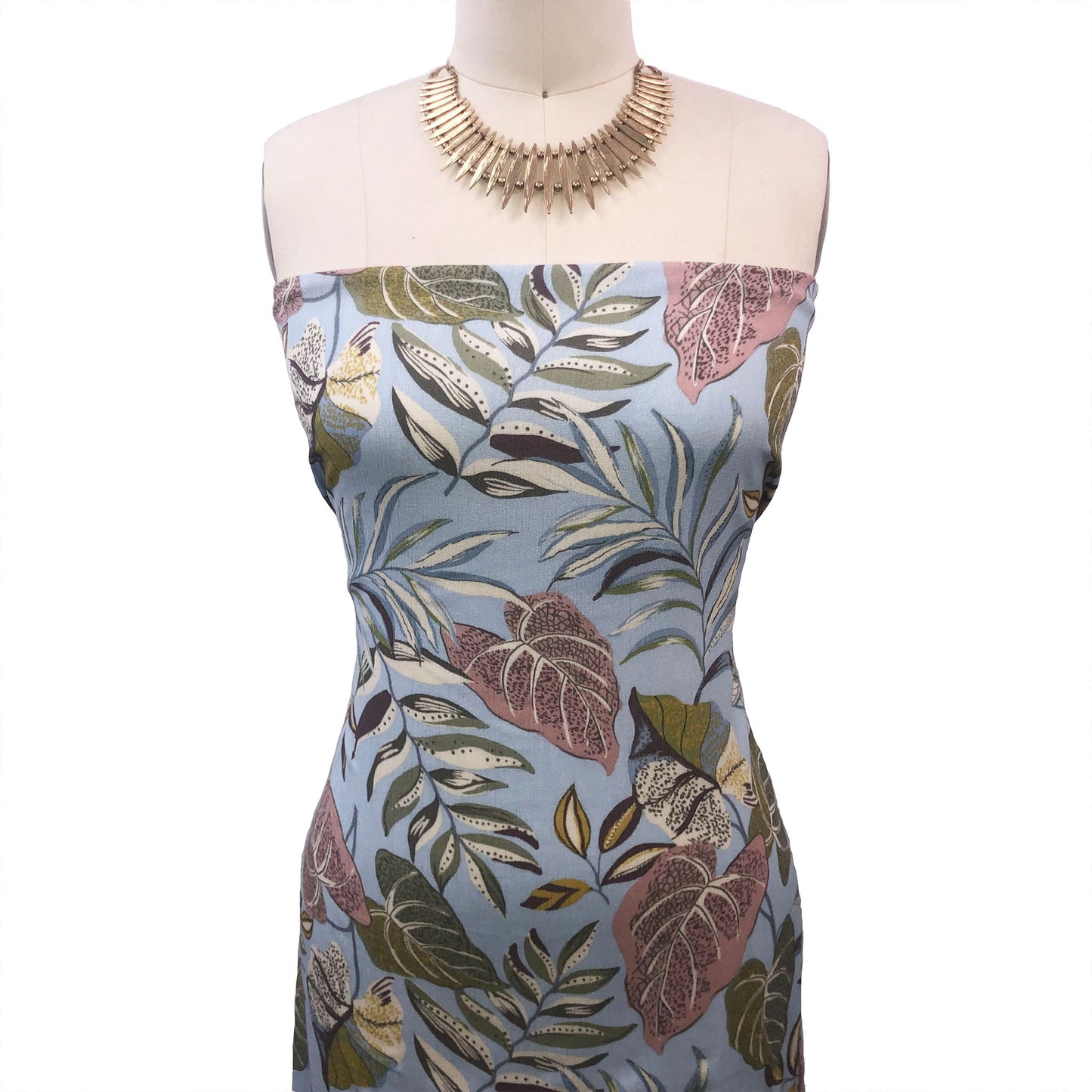 P-3150-636-BLUE-ASH-ROSE PRINTED CREPON 100% RAYON CREPON